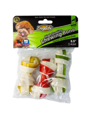 203391-DOGLİFE DÜĞÜMLÜ KEMİK RENKLİ 20GR/AD. 3LÜ